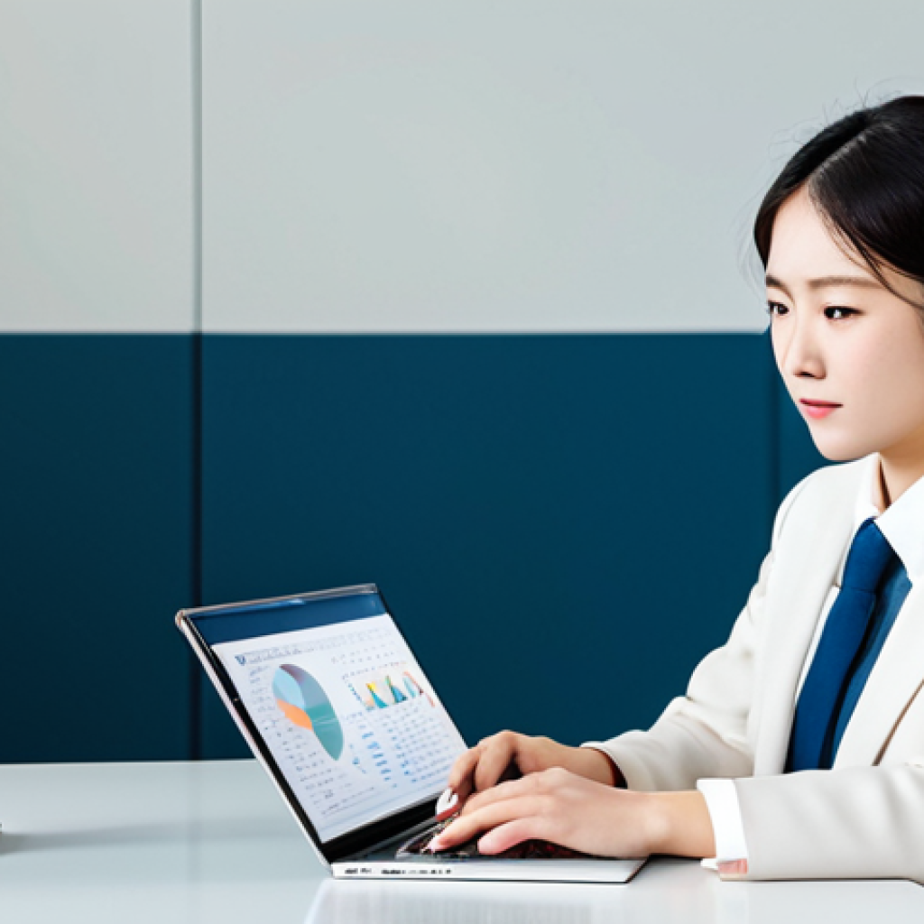 A focused young professional, fully clothed in a modest business suit, seated at a modern desk. On the desk, a laptop displays a professional online course interface for a specialized certification (e.g., in IT or business analytics), with a Japanese language textbook subtly placed beside it. The background is a clean, well-lit study room or a contemporary office, suggesting ambition and the integration of language learning with advanced skill acquisition. perfect anatomy, correct proportions, natural pose, well-formed hands, proper finger count, natural body proportions, professional photography, high resolution, soft lighting, professional dress, appropriate attire, safe for work, appropriate content, modest, family-friendly.