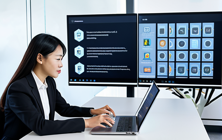 A diverse group of professional business people in a modern, well-lit collaborative workspace, engaging with advanced AI interfaces on sleek digital screens. One individual is seen actively utilizing an AI tool for language and cultural learning, with subtle visual cues suggesting Japanese characters or business scenarios on the screen. The atmosphere is focused and innovative, highlighting the integration of technology in global business communication. All subjects are fully clothed in professional business attire, appropriate content, modest clothing, safe for work, perfect anatomy, correct proportions, natural pose, well-formed hands, proper finger count, natural body proportions.