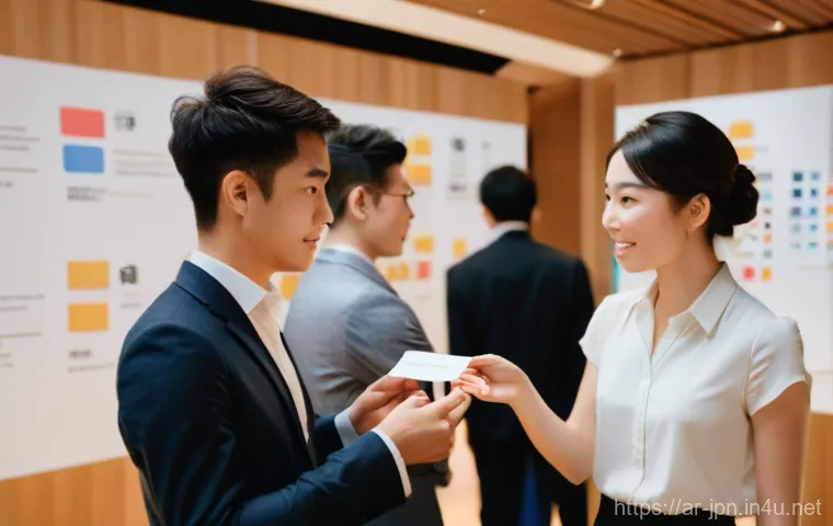 JLPT와 일본 내 고용주 추천서 작성 사례 - **Prompt:** A professional Japanese hiring manager, dressed in a sharp business suit, is seated at a...