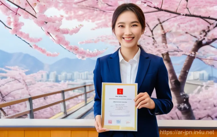 JLPT 시험 응시료와 환불 정책 - **Prompt: "A professional-looking individual (gender-neutral, diverse ethnicity) in a contemporary h...