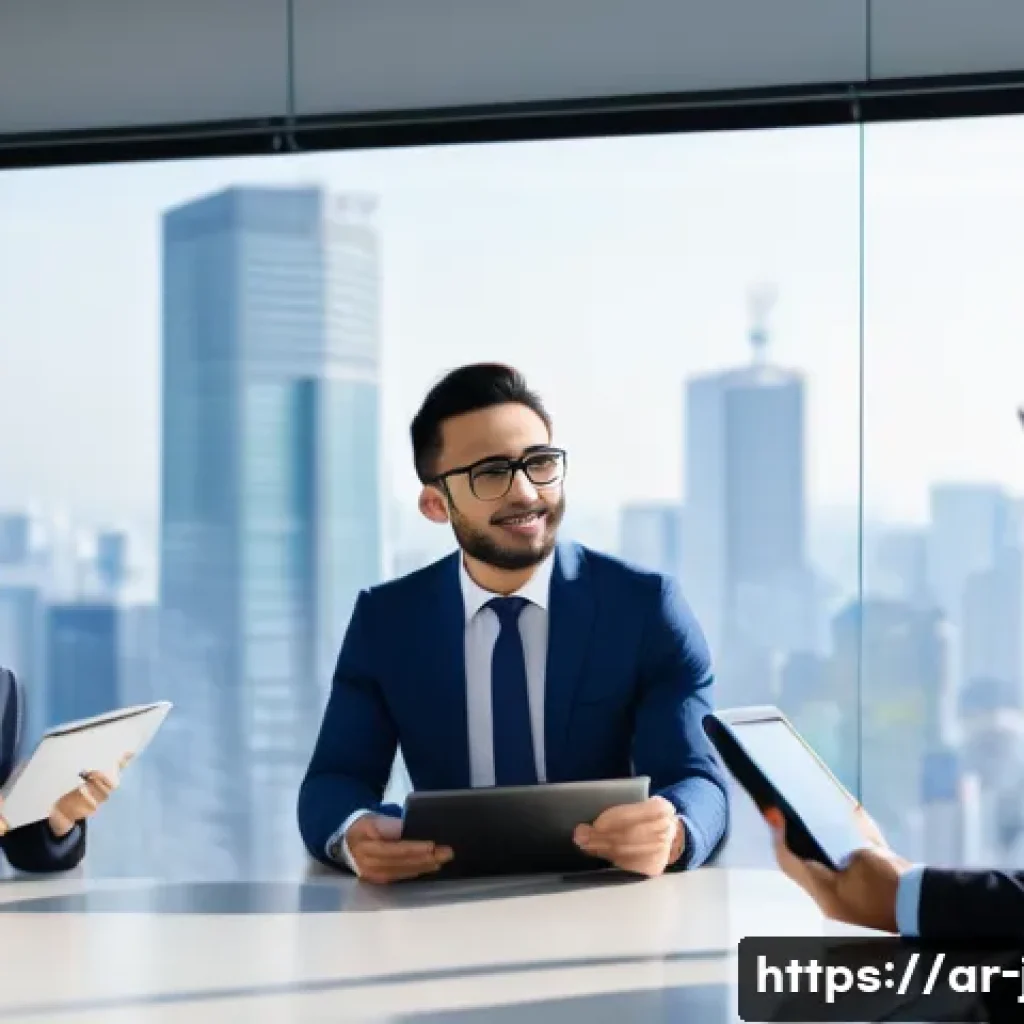 JLPT 취득 후 일본 취업의 장단점 - A professional Arab man in his early 30s wearing business casual attire and eyeglasses, confidently ...