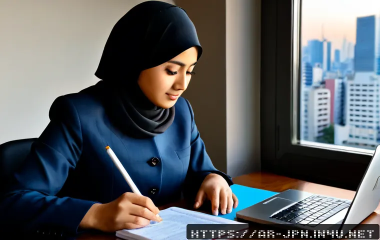 JLPT 시험과 일본 취업시장 전망 - Photorealistic career preparation scene for an Arabic-speaking professional: a young Middle Eastern ...